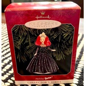 Hallmark Holiday Barbie Christmas Tree Ornament Collectors Series 1998